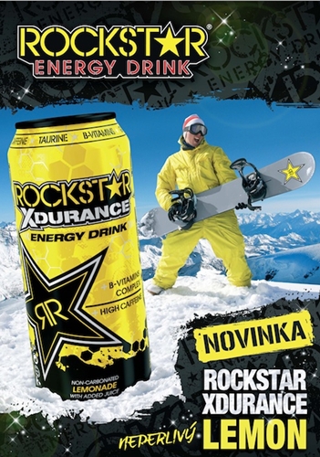 Energy drink Rockstar lemon novinka