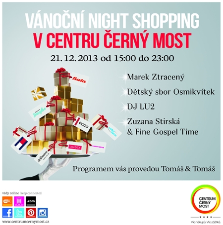 Vánoční Night Shopping v Centru Černý Most