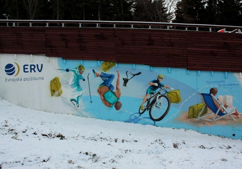 ERV pojistovna skiareál Moninec