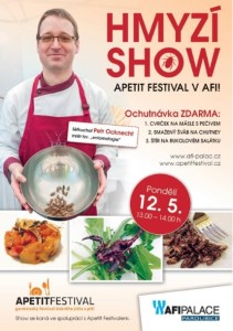 Hmyzí pokrmy v AFI Paláci
