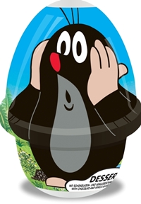 Dezert s motivem Krtečka