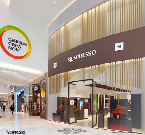 Nespresso Černý Most vizualizace