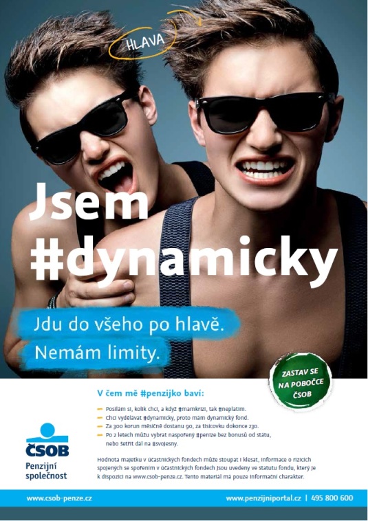 ČSOB Penzijní společnost v nové kampani cílí na mladé | Marketingové ...